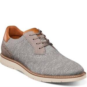 NEW FLORSHEIM men's vibe knit plain toe oxford in grey